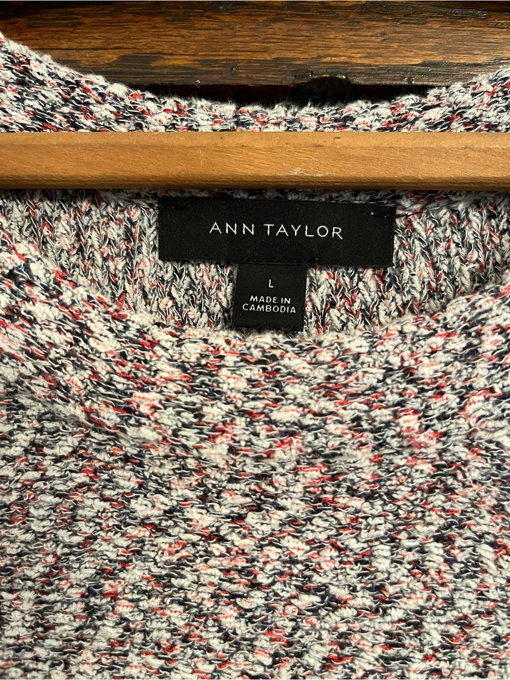 Ann Taylor Fringe Tweed Short Sleeve Sweater Dress, Large - Picture 3 of 6